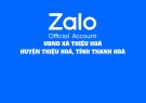 Hướng dẫn truy cập Zalo Official Account UBND xã Thiệu Hoà, huyện Thiệu Hoá, tỉnh Thanh Hoá