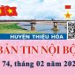 Bản tin nội bộ huyện Thiệu Hóa tháng 02 năm 2024