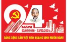 Kỷ niệm 94 năm ngày thành lập Đảng Cộng sản Việt Nam (03/02/1930 - 03/02/2024)